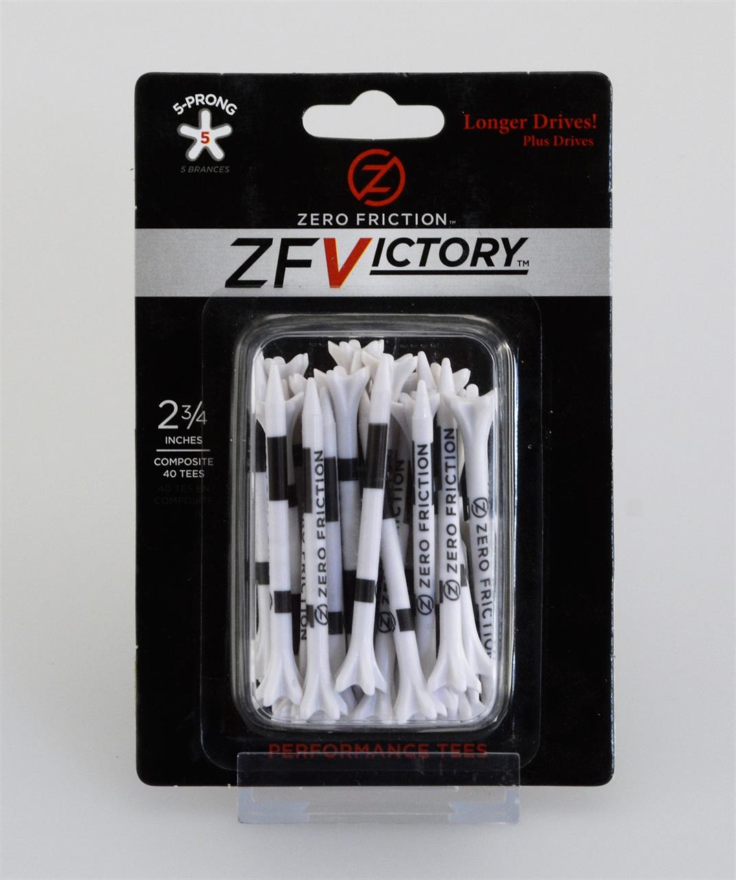 Zero Friction Victory Tees in Weiß